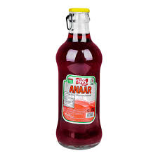 Tops Pomegranate (Anar) Fruit Drink – 250ml Premium Glass Bottle