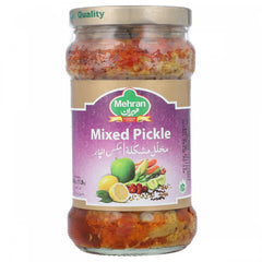 Mehran Mixed Pickle (Pachranga Style) – 400g Glass Jar