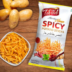 Tehzeeb Spicy Potato Sticks – 180g Gourmet Fiery Crunch