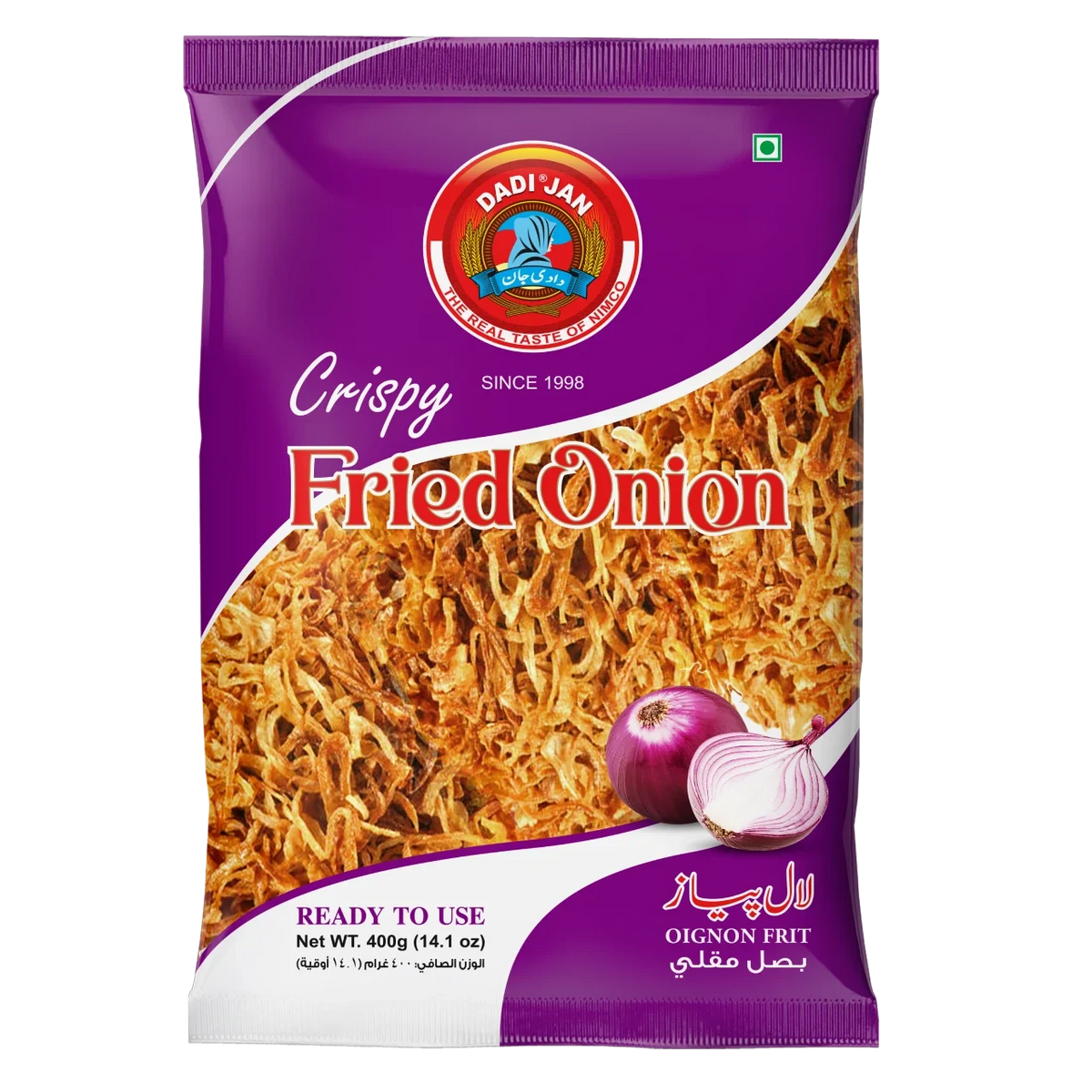 Dadijan Premium Fried Onions – 400g Crispy Birista Value Pack