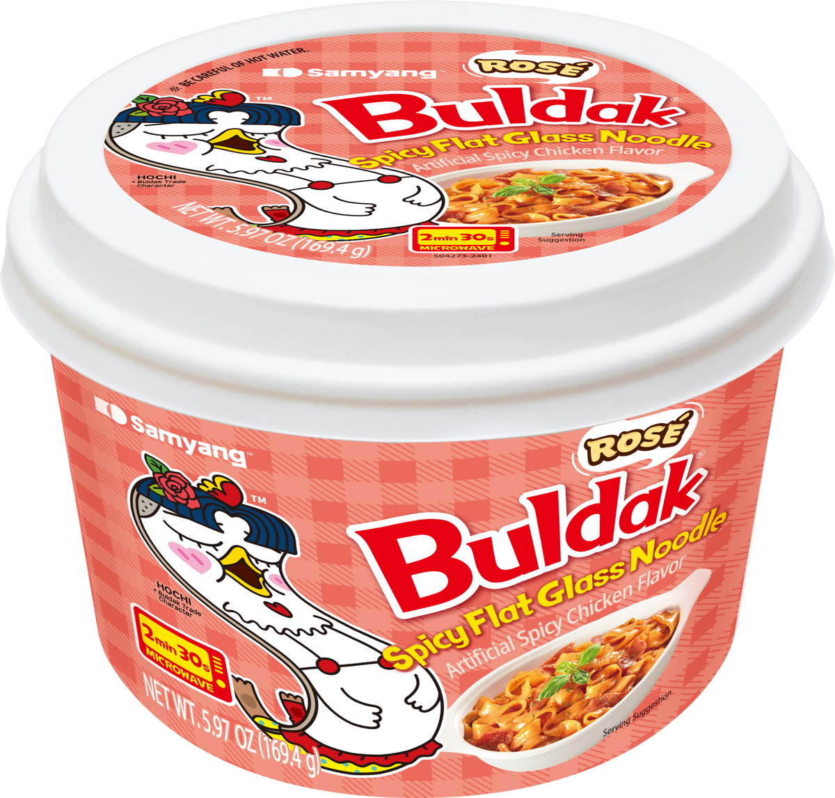 Samyang Buldak Wide Glass Noodle Rose