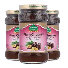 Mehran Plum Chutney (Aloo Bukharay Ki Chutney) – 400g Glass Jar