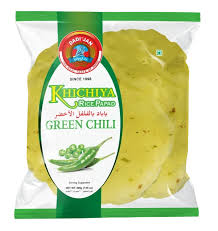 Dadijan Green Chili Khichiya – 200g Zesty Traditional Rice Papad